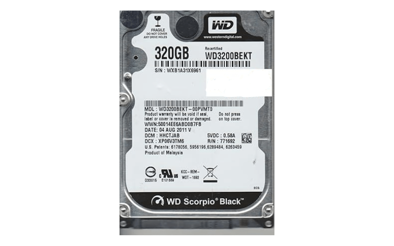 WD 320GB Laptop Hard Drive 2.5" - Image 4