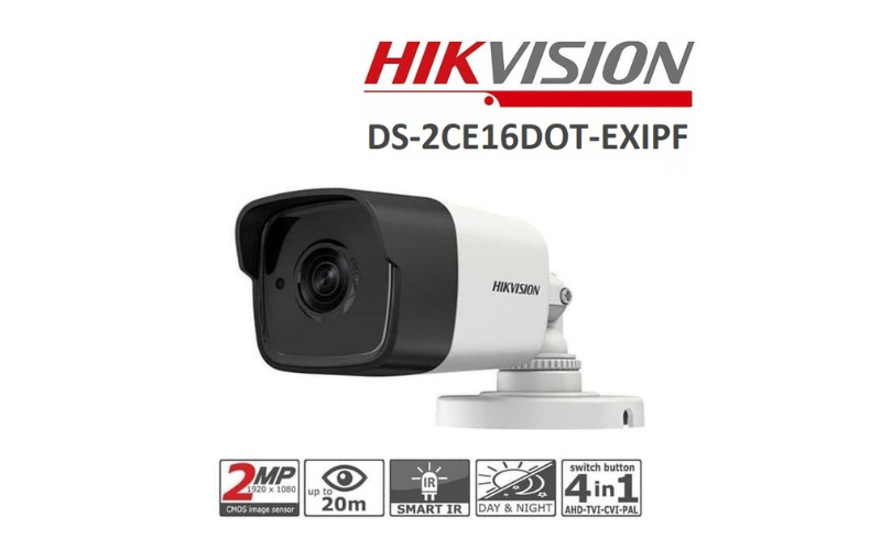 Hikvision 2MP (2.8mm) Analog Camera Dome DS-2CE16DOT-EXIPF - Image 4