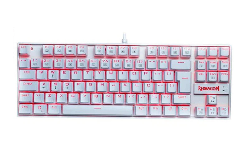 RedDragon KUMARA K552W-RGB RED White Keyboard