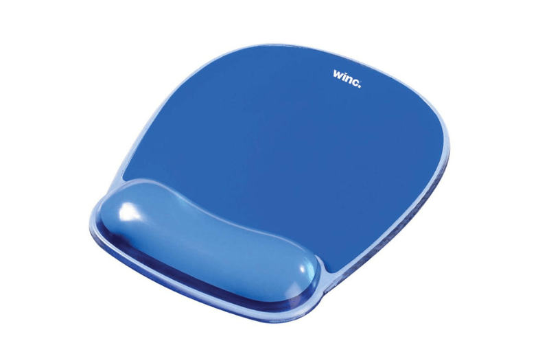 Mousepad with Gel Wrist Support Blue