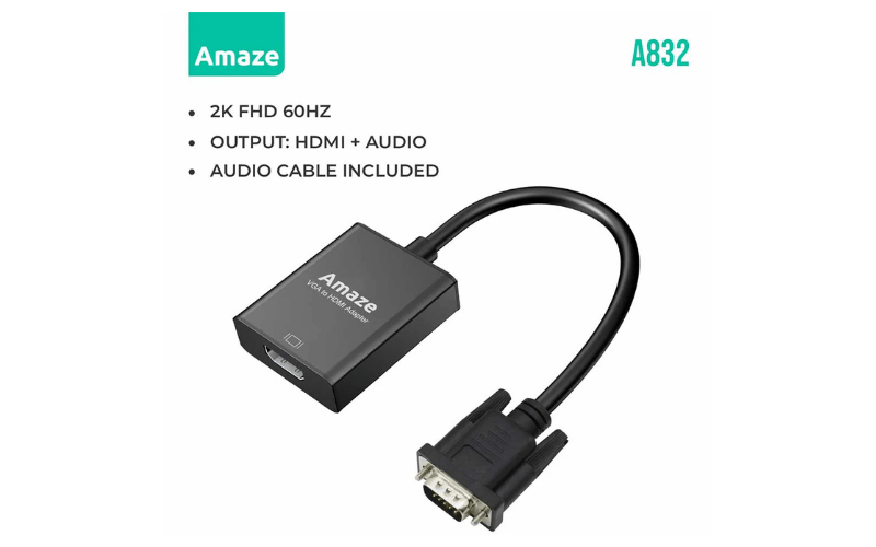 Amaze VGA to HDMI Adapter A832