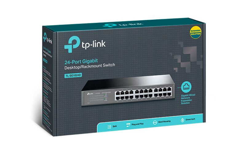 TP-LINK 24 PORT GIGABIT RACK MOUNT DESKTOP SWITCH TL-SG10240 - Image 3